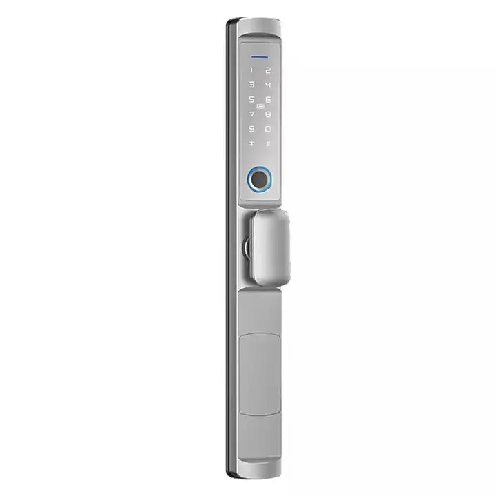Smart Door Fingerprint Handle Lock Password Waterproof Intelligent Lock with WIFI Zigbee Tuya or TLock Smart Lock