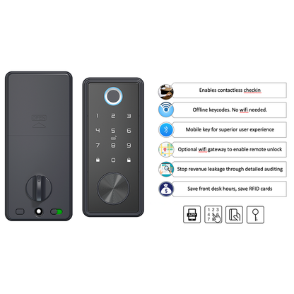 T1 Smart Lock Easy-to-Install and Fingerprint Keypad Keyless Entry Door Lock Security System